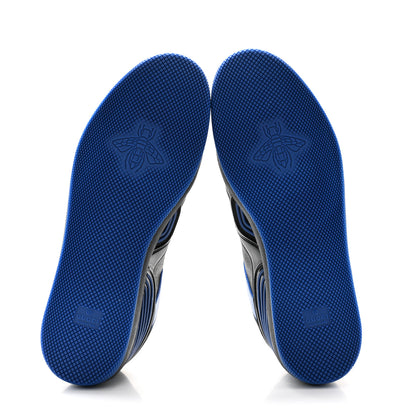 Gucci GG Supreme Monogram Demetra Mens Basket Low Top Sneakers 11.5 Blue Black 5 of 9