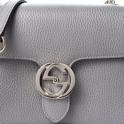 Gucci Dollar Calfskin Small Interlocking G Shoulder Bag Loess 7 of 9