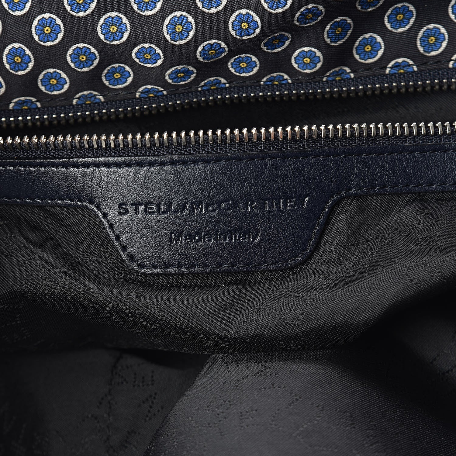 Stella McCartney Nylon Go Flower Print Falabella Tote Blue 6 of 9