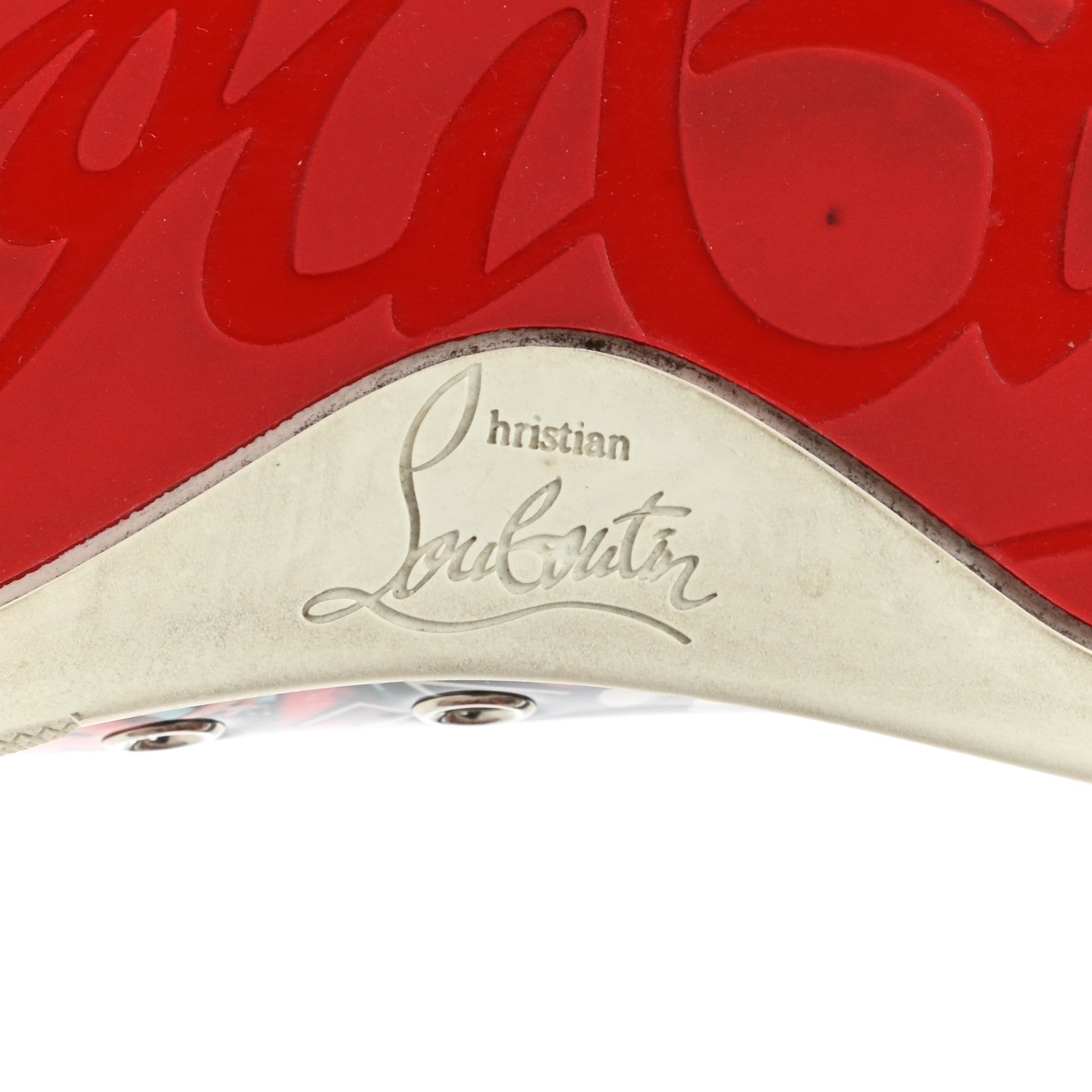 Christian Louboutin Calfskin Vieira Print Womens Orlato Flat Sneakers 39.5 Multicolor 6 of 12