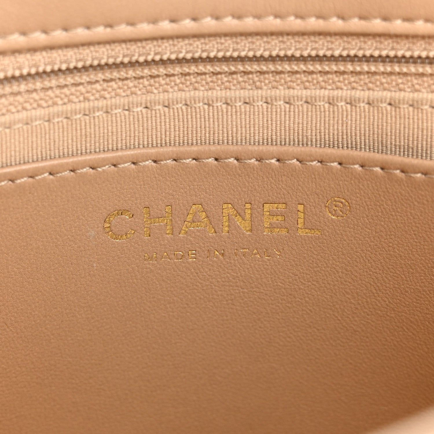 Chanel Lambskin Quilted Large CC Funky Town Flap Beige 6 of 15