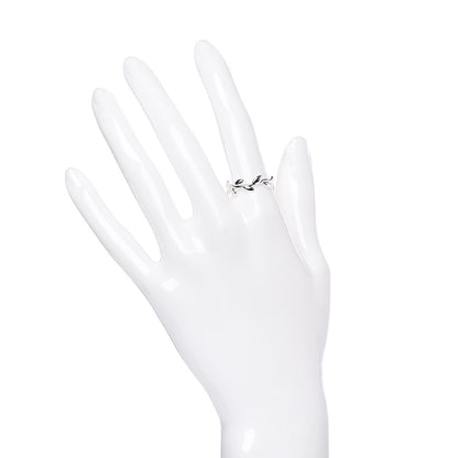 Tiffany Sterling Silver Paloma Picasso Narrow Olive Leaf Band Ring 54 6.75 2 of 5