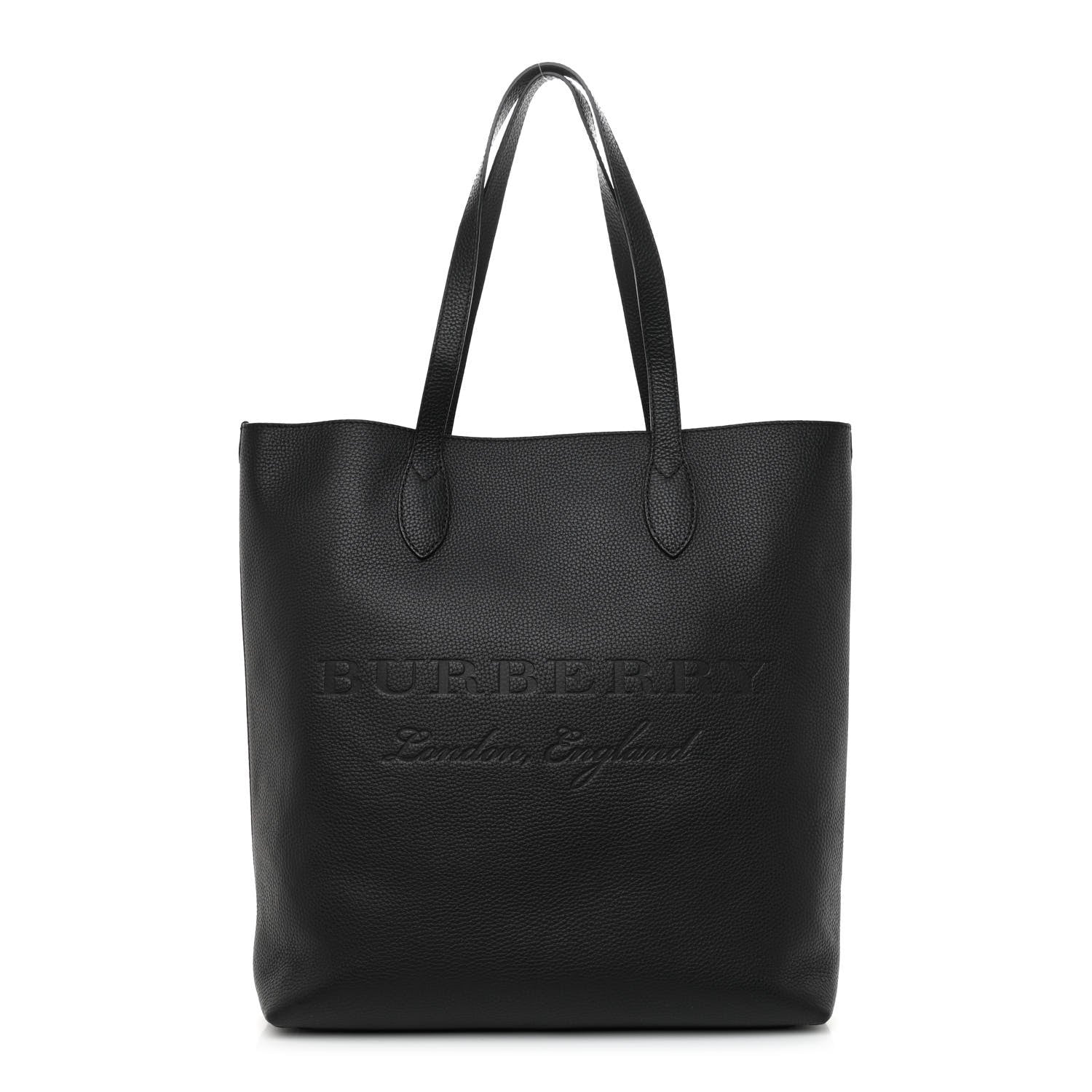 Burberry Grainy Calfskin Remington Tote Black 1 of 9