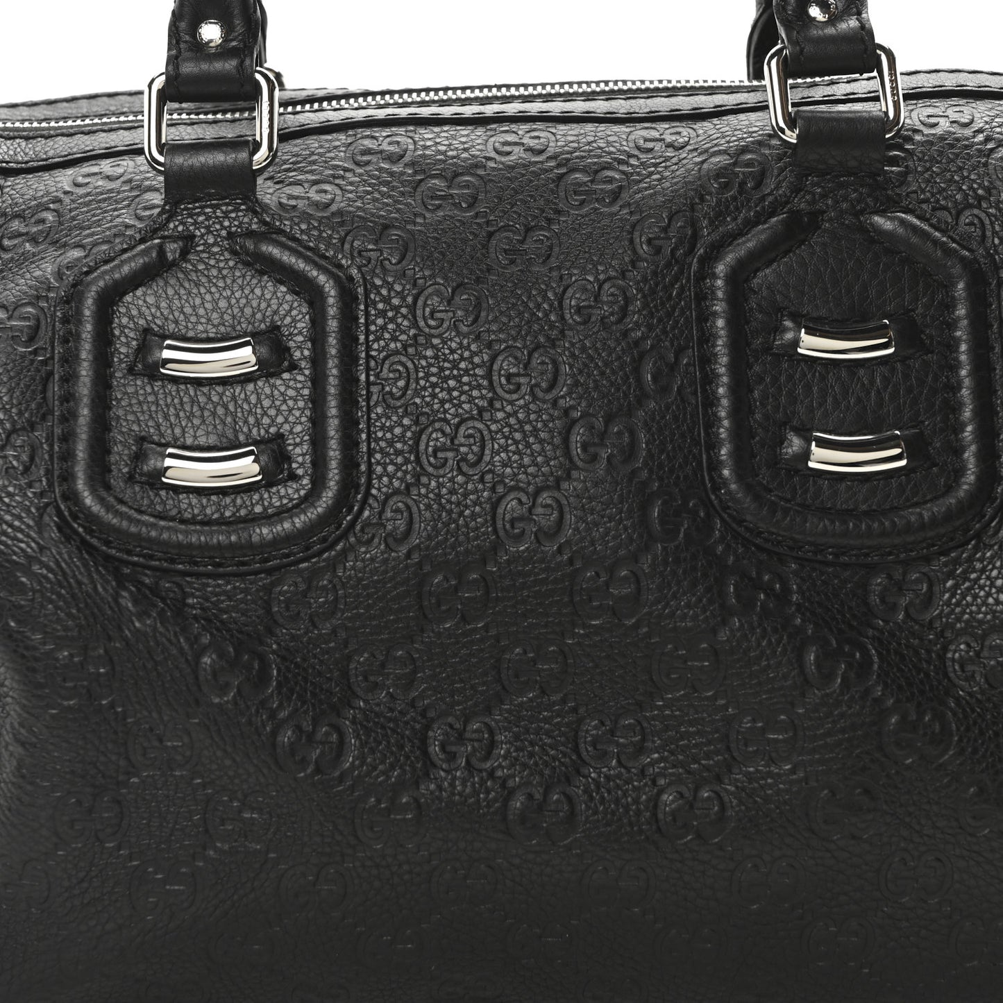 Guccissima Medium Techno Tag Boston Black