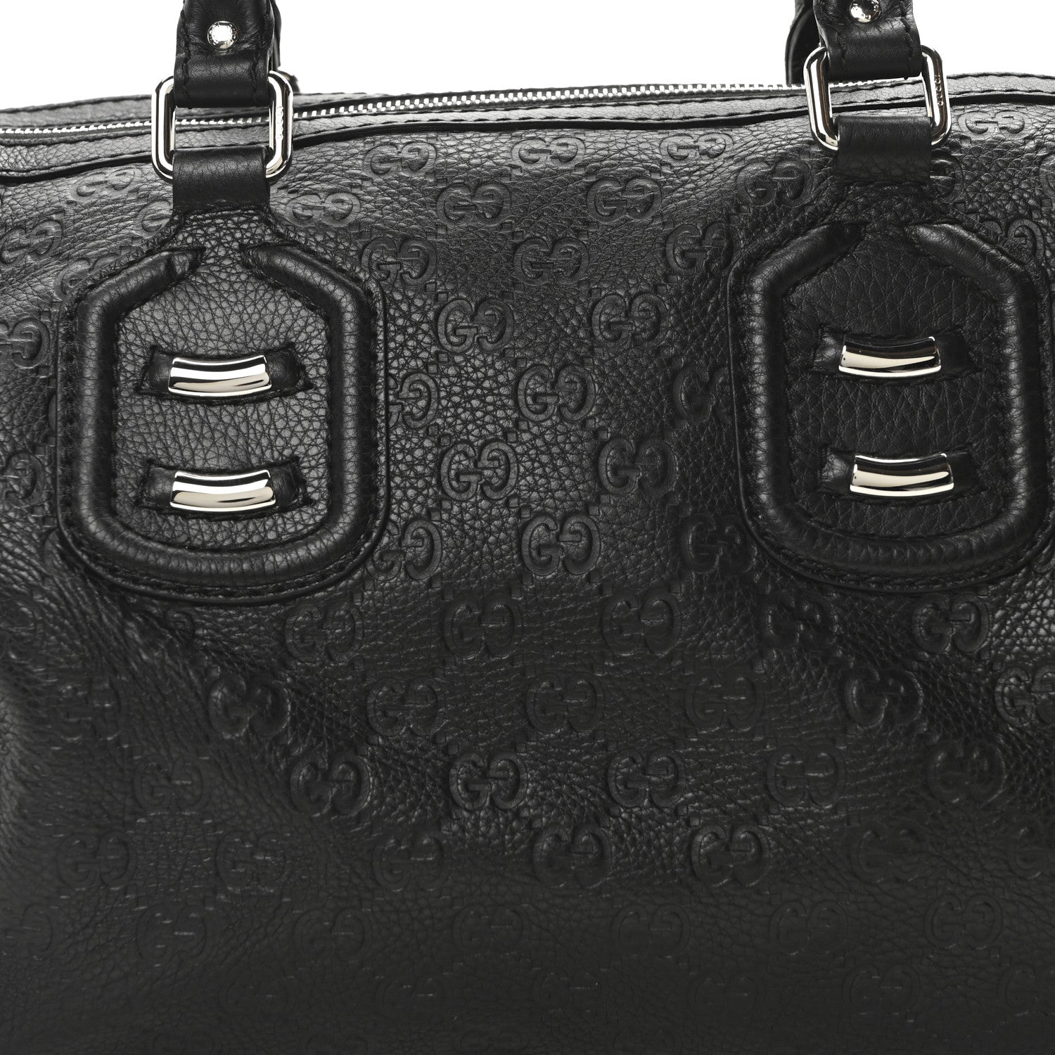 Gucci Guccissima Medium Techno Tag Boston Black 8 of 10