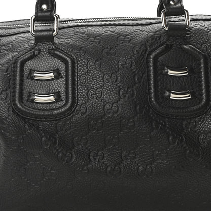 Gucci Guccissima Medium Techno Tag Boston Black 8 of 10