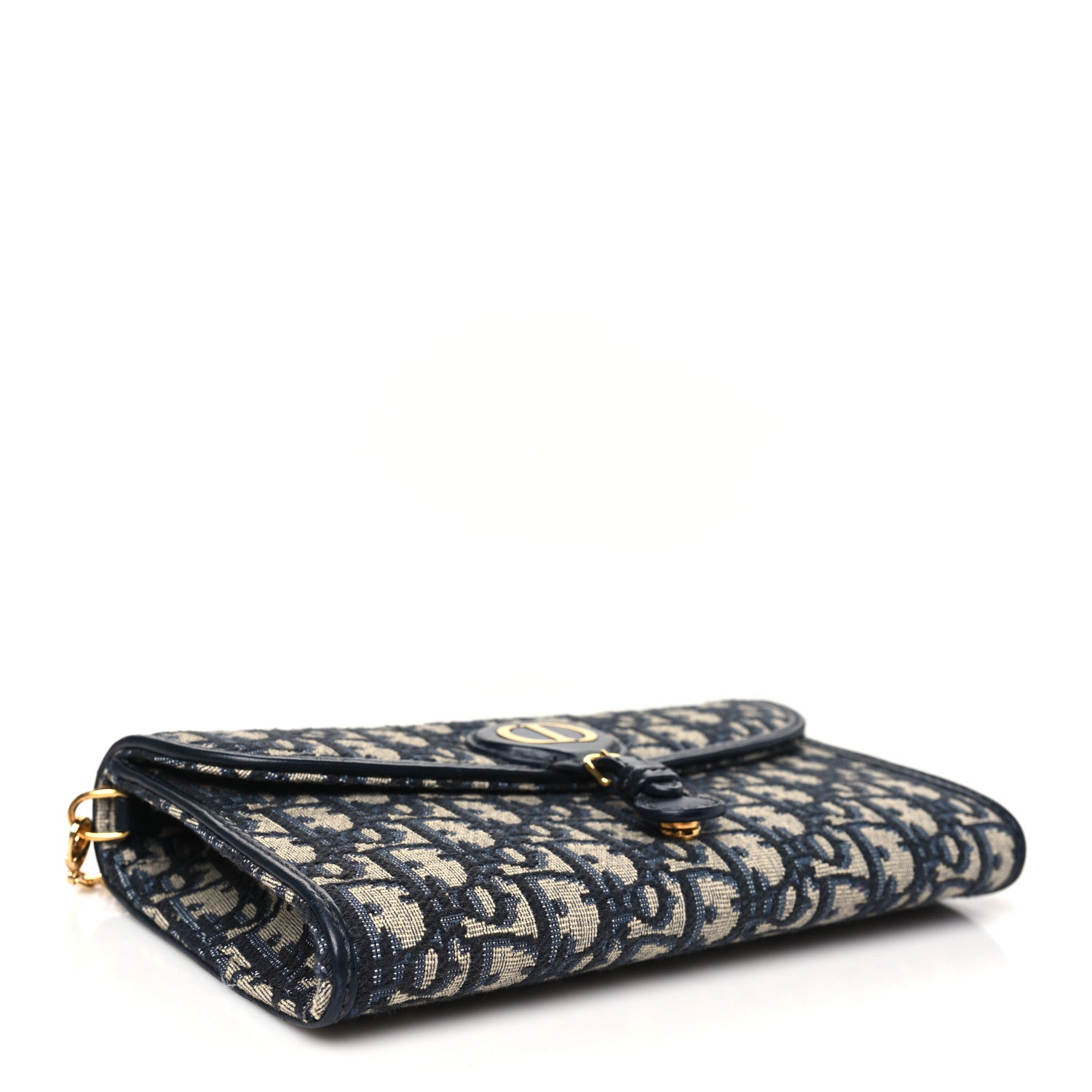 Christian Dior Oblique Bobby East West Pouch With Chain Blue 5 of 11