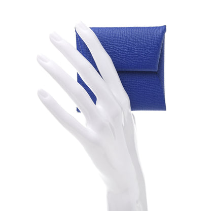 Hermes Epsom Bastia Coin Purse Bleu Electrique 2 of 9