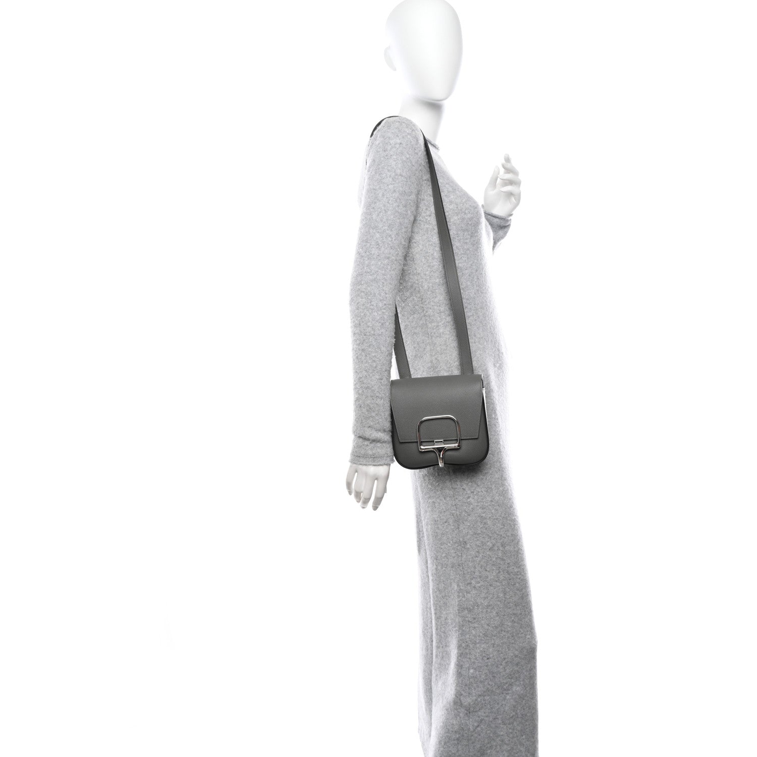 Hermes Epsom Mini Della Cavalleria Gris Meyer 2 of 11