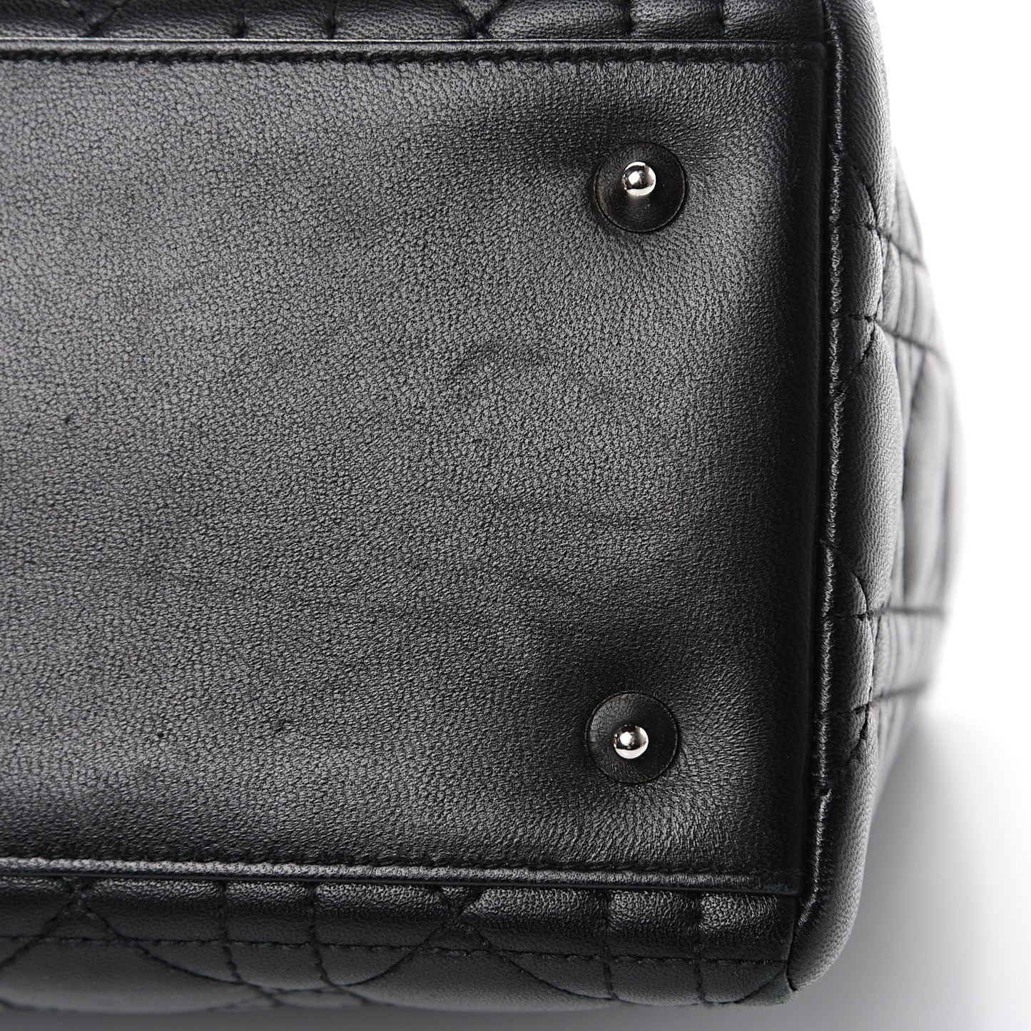 Lambskin Cannage Medium Lady Dior Black