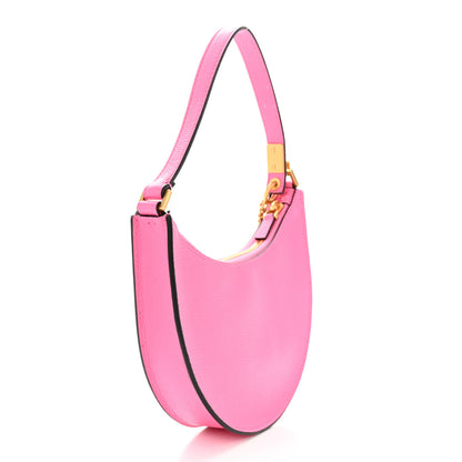Valentino Garavani Grainy Calfskin Mini Vlogo Hobo Bag Feminine Pink 3 of 12