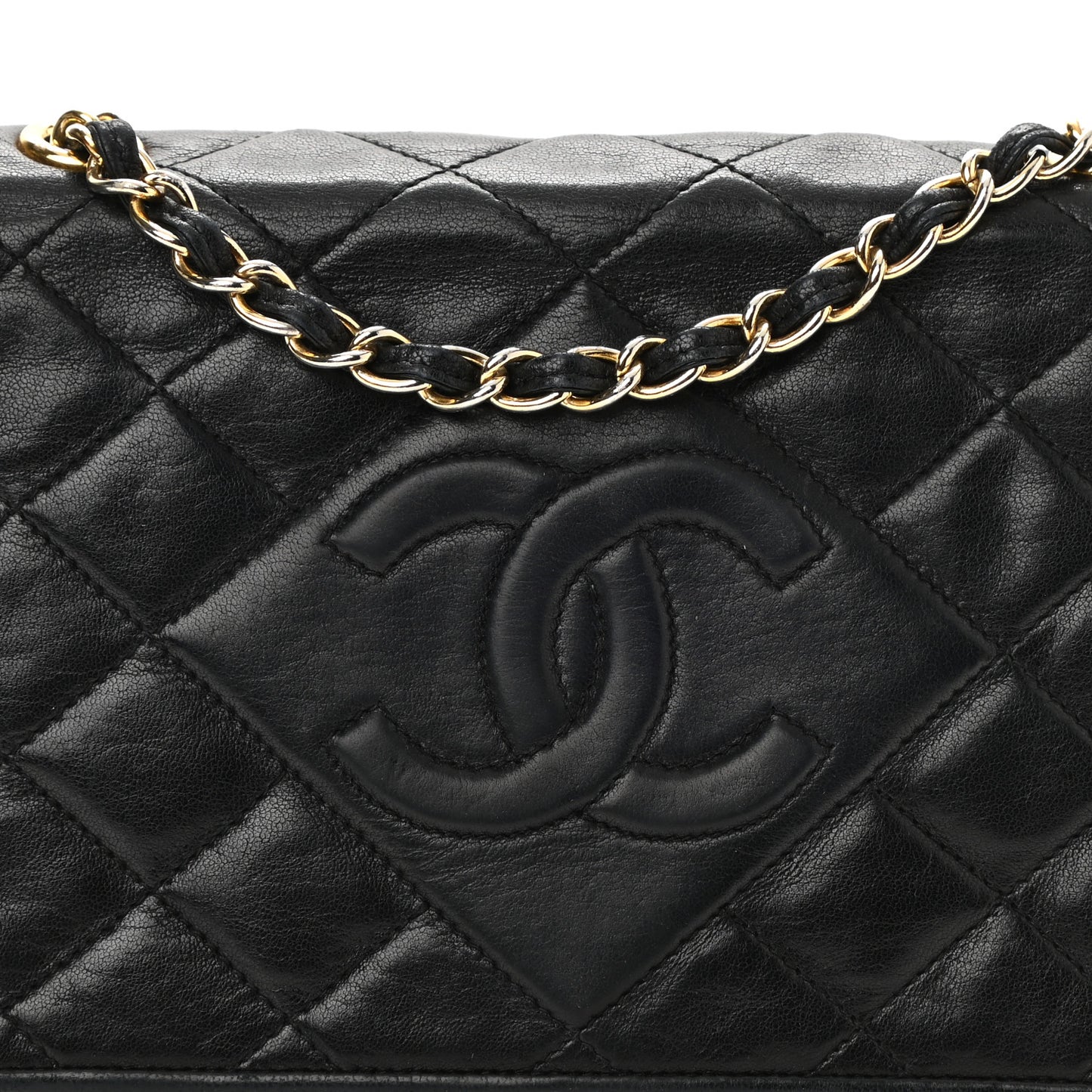 Lambskin Small Tassel Single Flap Black