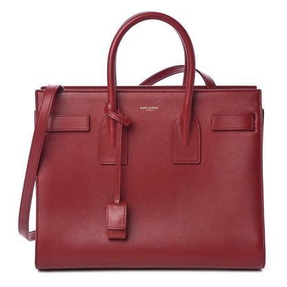 Saint Laurent Calfskin Small Sac De Jour Oxblood 1 of 12