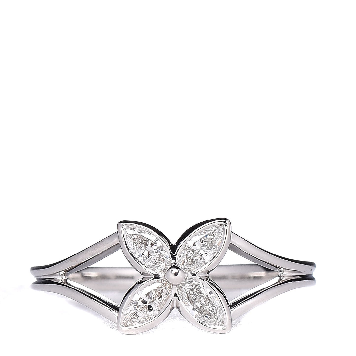 Platinum Diamond Victoria Ring 48 4.5