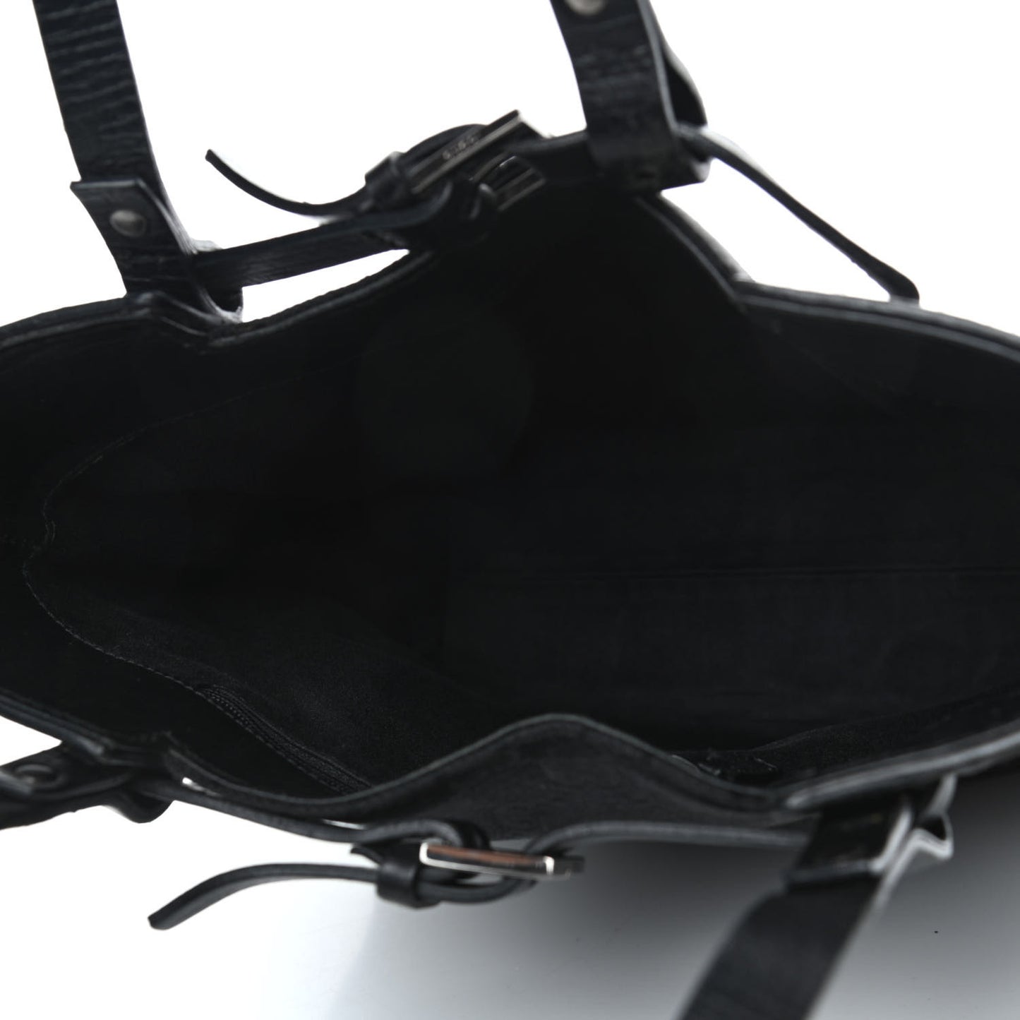 Monogram Small Bucket Tote Black