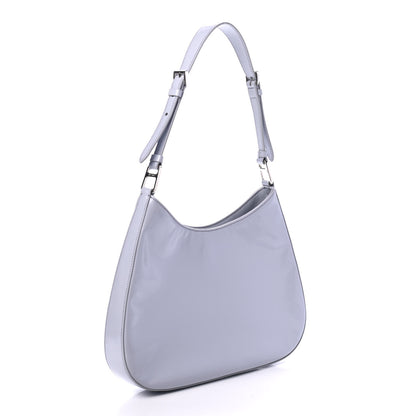 Prada Spazzolato Cleo Adjustable Strap Shoulder Bag Fiordaliso 2 of 5