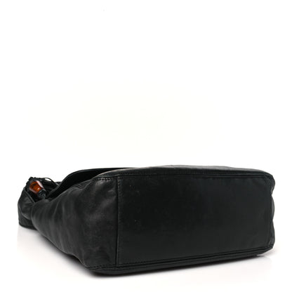 Chanel Lambskin CC Tassel Shoulder Flap Bag Black 4 of 12