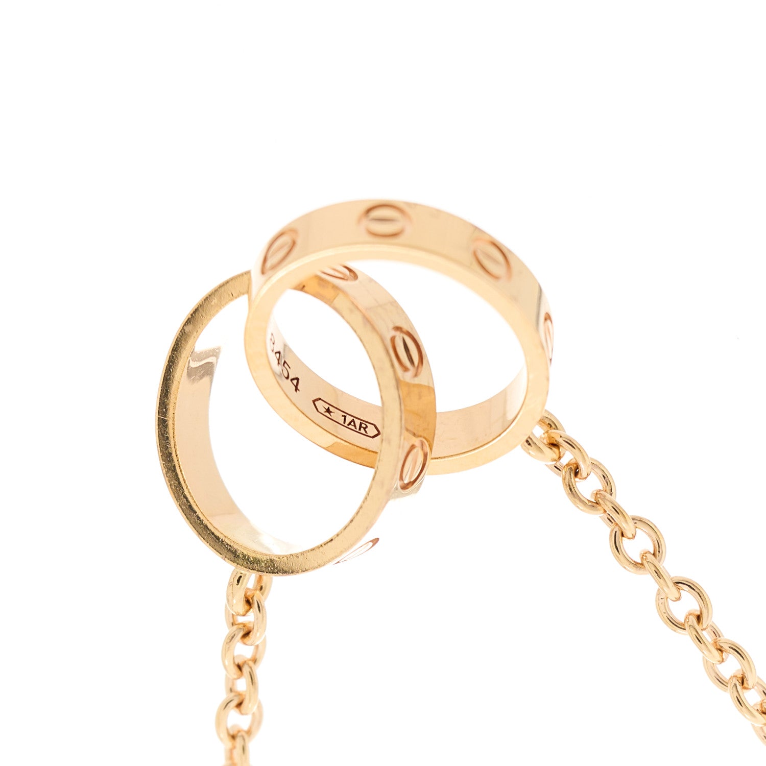 Cartier 18K Pink Gold Interlocking LOVE Necklace 6 of 9