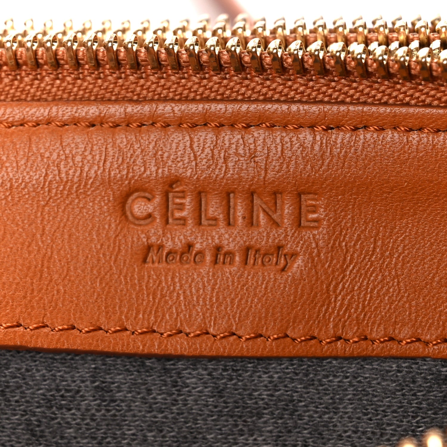 Celine Lambskin Small Trio Crossbody Bag Tawny 8 of 12
