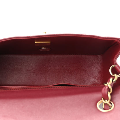 Chanel Lambskin Quilted Mini Rectangular Flap Burgundy 5 of 12