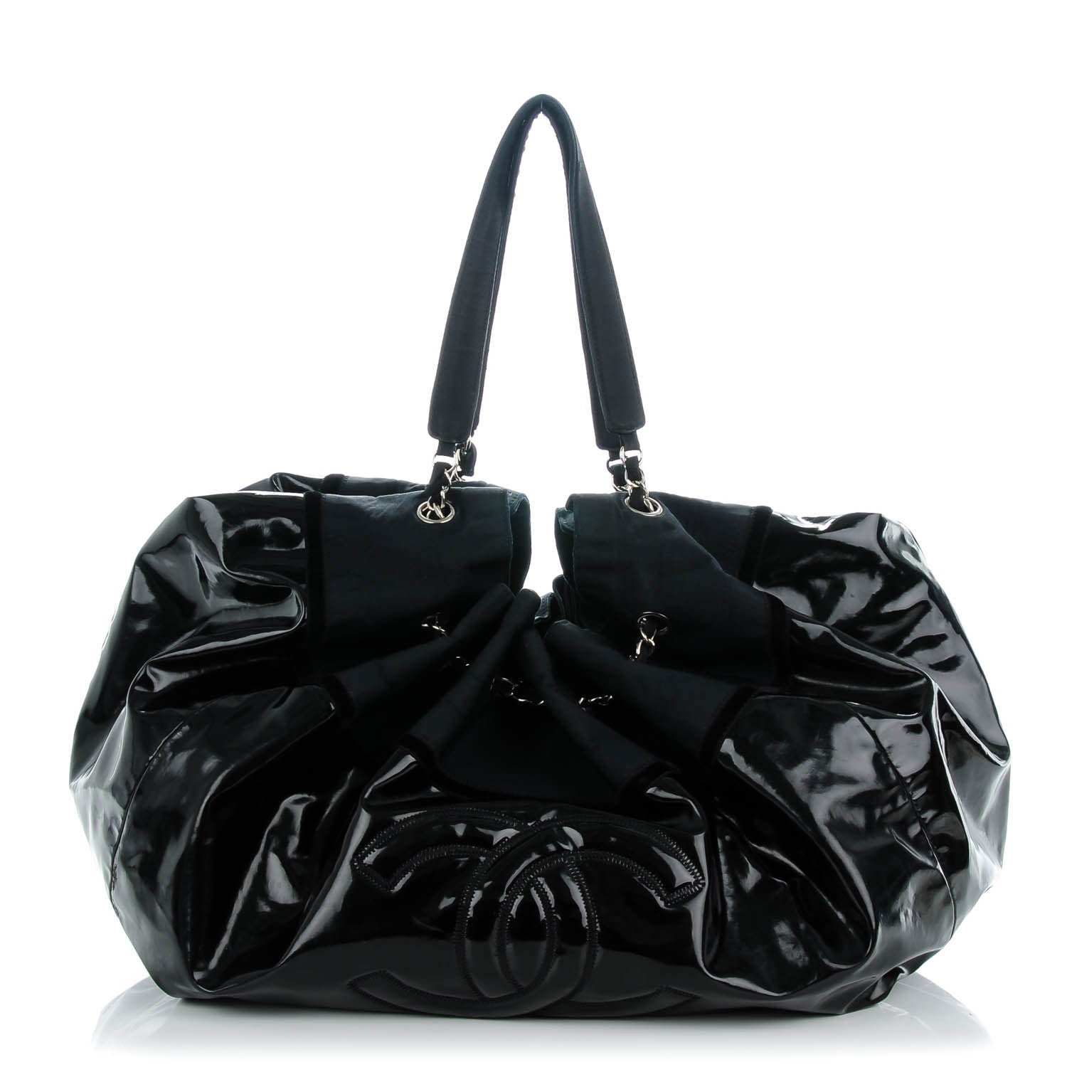 Chanel Vinyl Large Stretch Spirit Cabas Black 1 of 7