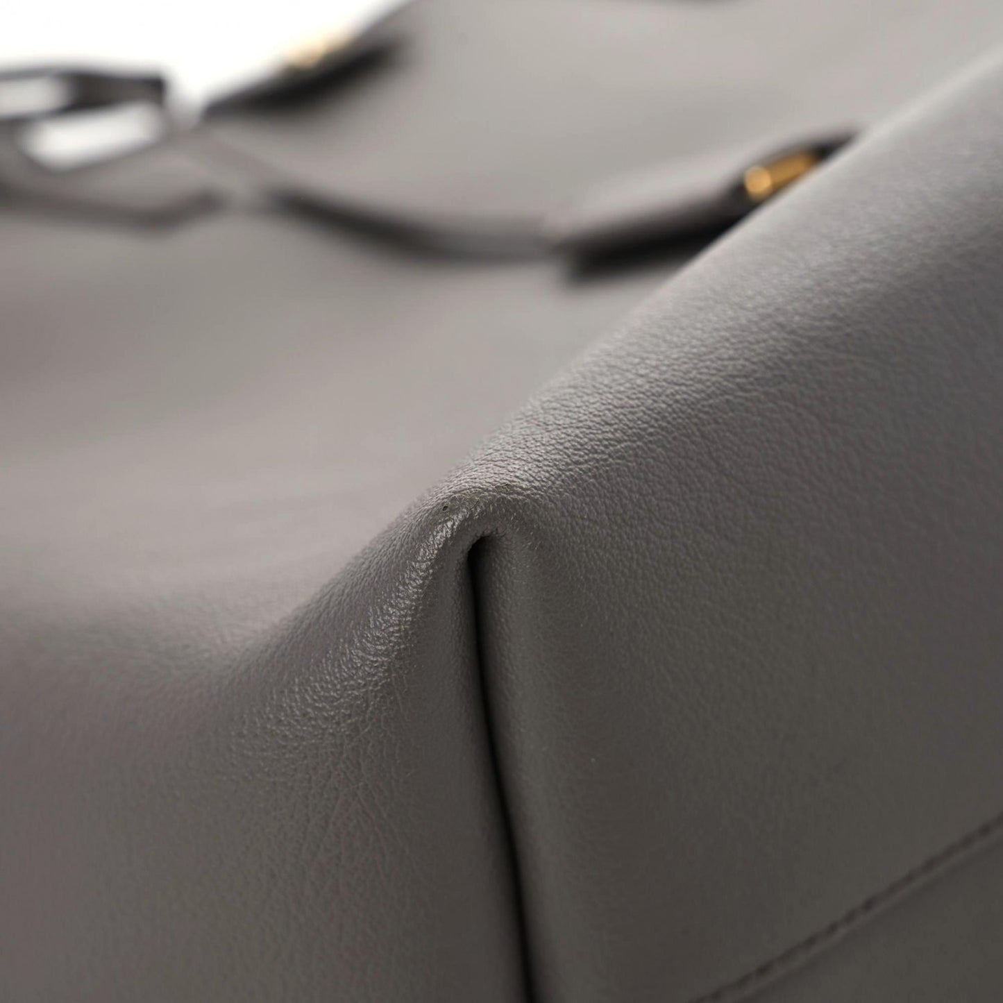 Calfskin Large Shopping Tote Fog