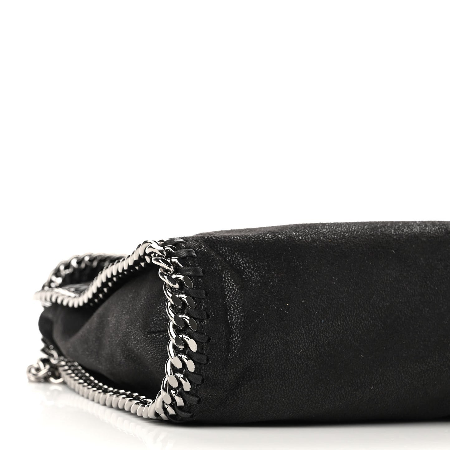 Shaggy Deer Falabella Fold Over Tote Black