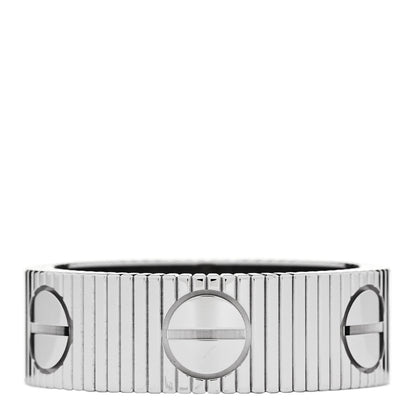 Cartier 18K White Gold 6.5mm LOVE Unlimited Ring 54 7 1 of 5