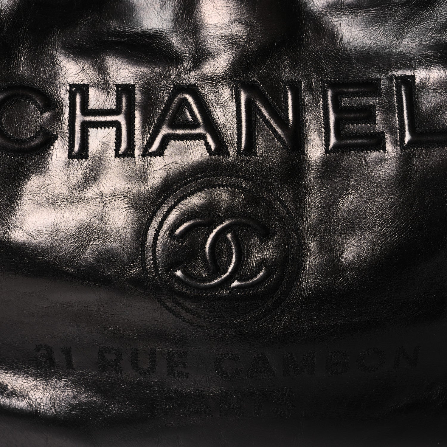Chanel Glazed Calfskin Medium Deauville Tote Black 8 of 12