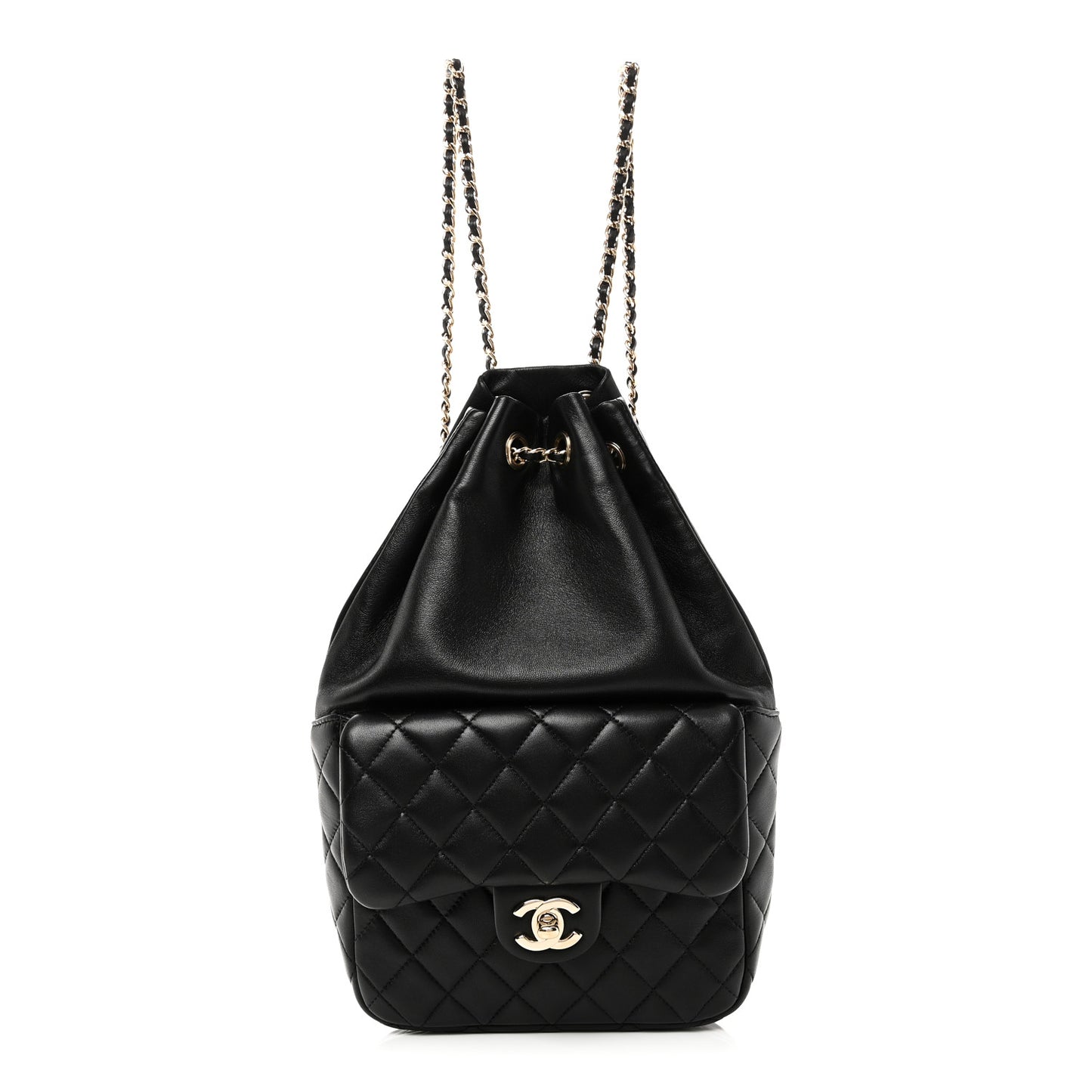 Lambskin Quilted Small In Seoul Backpack Black