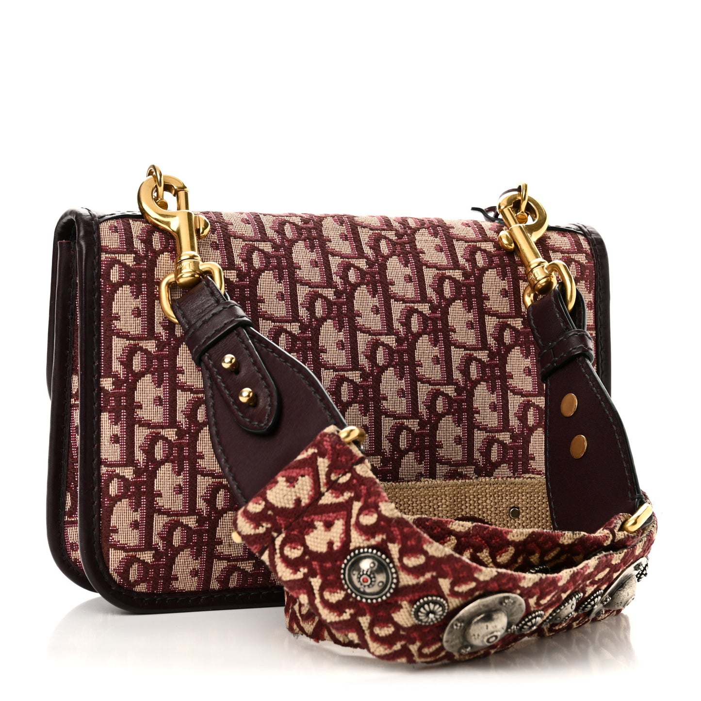 Oblique Dioraddict Flap Bag Burgundy