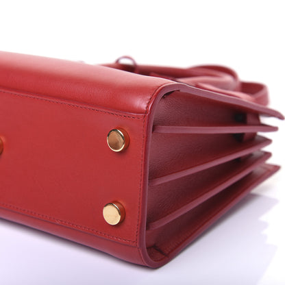 Saint Laurent Calfskin Nano Sac De Jour Lipstick Red 7 of 12