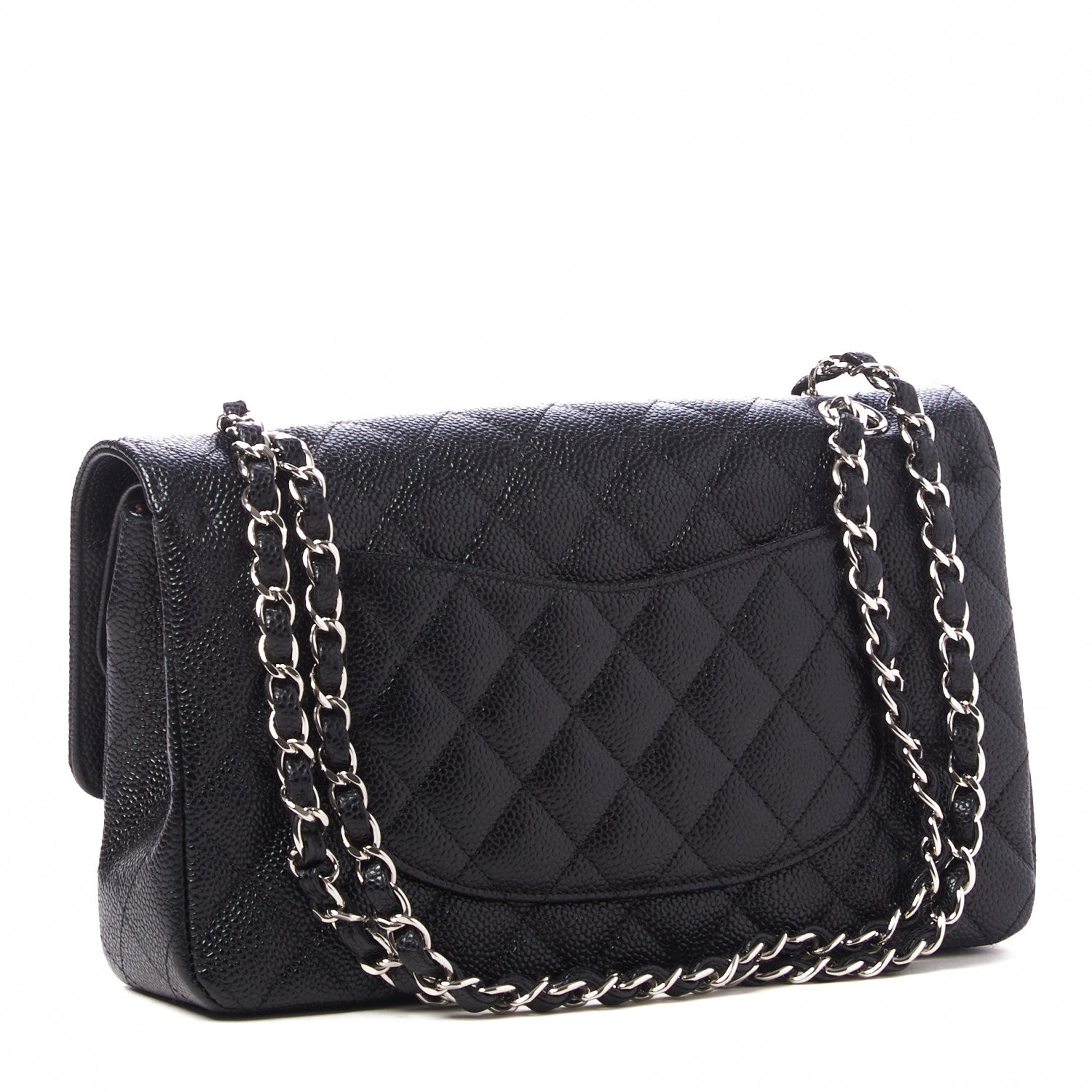 Chanel Caviar Quilted Medium Double Flap Black 2 of 9