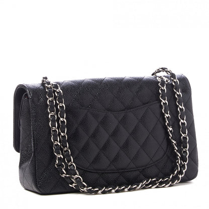 Chanel Caviar Quilted Medium Double Flap Black 2 of 9