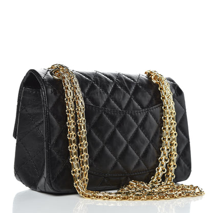 Chanel Aged Calfskin Quilted 2.55 Reissue Mini Flap Black 3 of 9