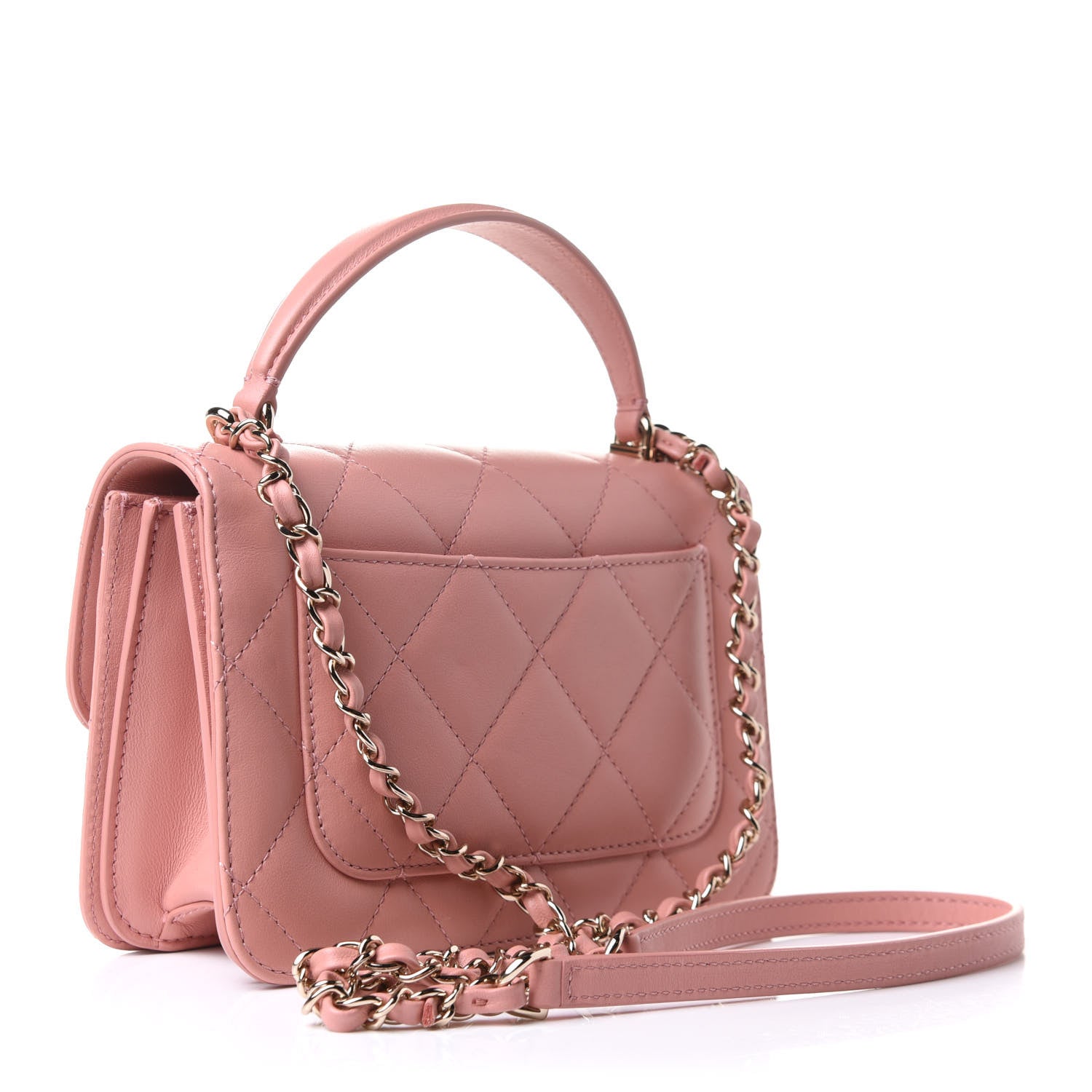 Chanel Calfskin Quilted Coco Lady Flap Dark Pink 3 of 11