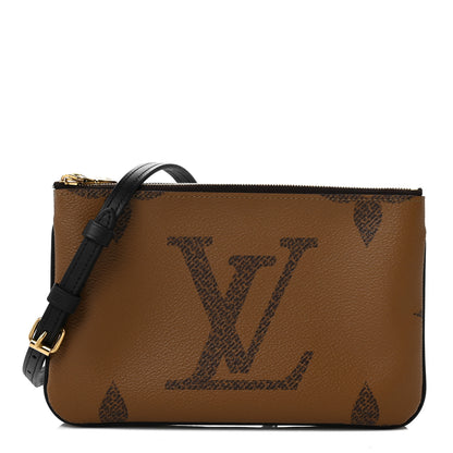 Louis Vuitton Reverse Monogram Giant Double Zip Pochette 1 of 9