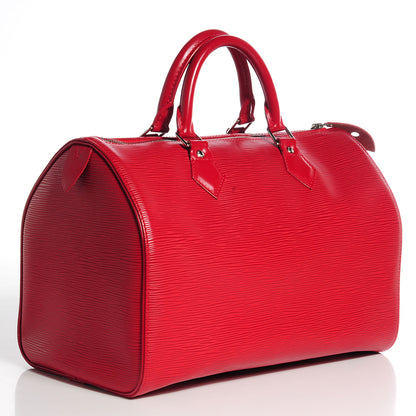 Louis Vuitton Epi Speedy 30 Rouge 3 of 8