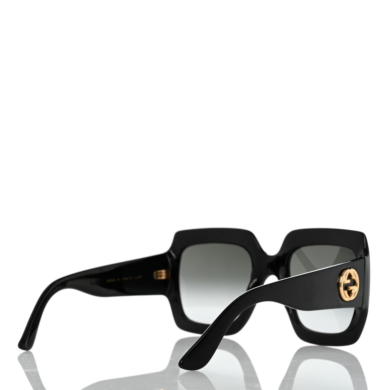 Gucci Acetate Square Frame Sunglasses GG0053S Black 4 of 8