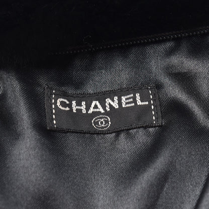 Chanel Lapin Rabbit Fur CC Muff Black White 6 of 6