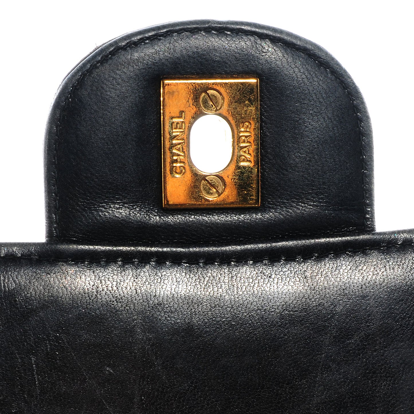 Lambskin Jumbo Flap Black