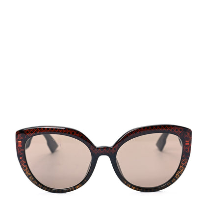 Christian Dior Acetate DDiorF Cat Eye Sunglasses Brown 2 of 8