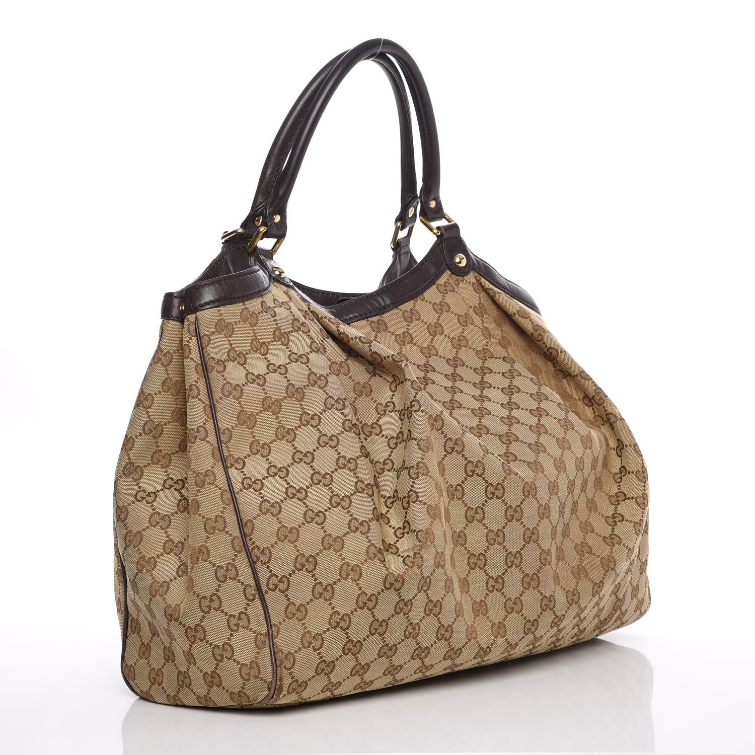 Gucci Monogram Large Sukey Tote Dark Brown 3 of 19