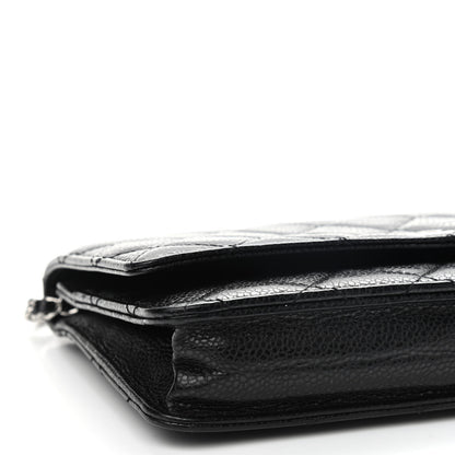 Chanel Caviar Quilted Wallet On Chain WOC Black 9 of 10