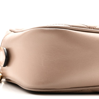 Gucci Calfskin Matelasse Small GG Marmont Chain Shoulder Bag Porcelain Rose 9 of 11