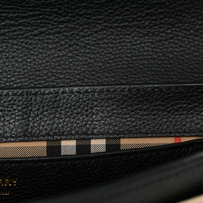 Burberry Grainy Calfskin Vintage Check Note Crossbody Bag Black 11 of 13