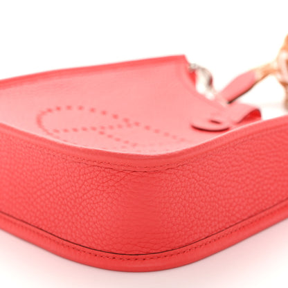 Hermes Taurillon Clemence Zigzag Sangle Evelyne TPM Rose Texas 9 of 10
