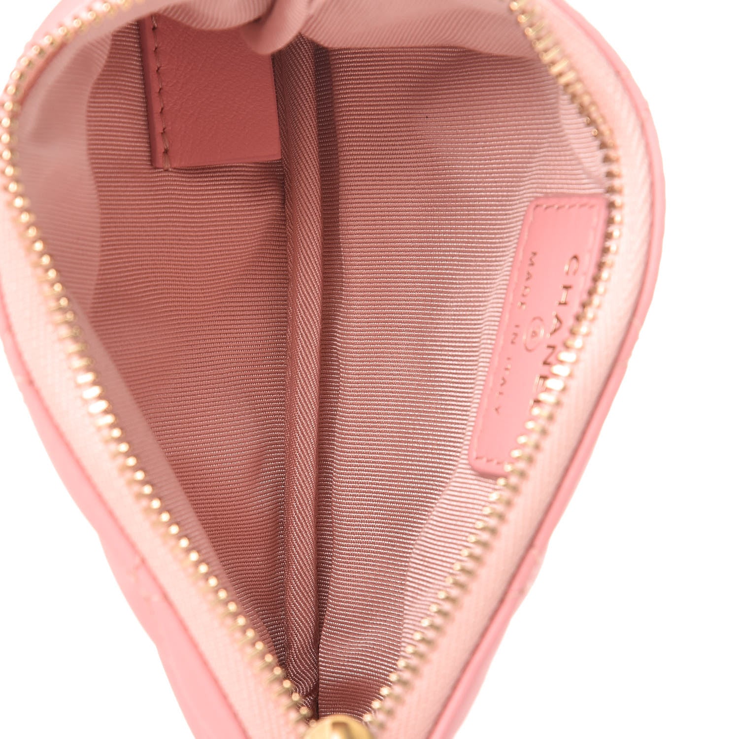Chanel Lambskin Quilted Small Cosmetic Case Pink 5 of 12