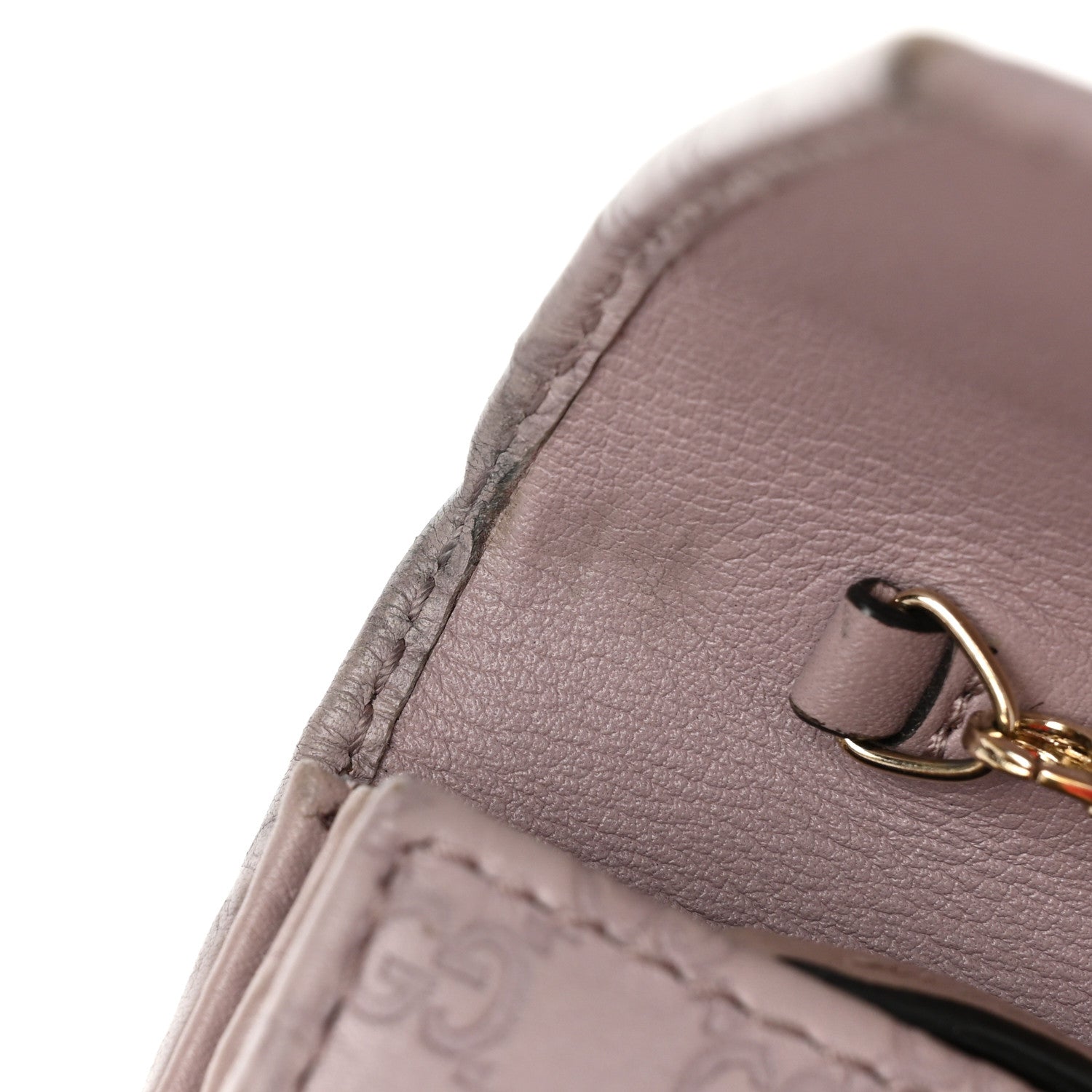 Gucci Soft Microguccissima Dice Chain Wallet Mauve 18 of 19
