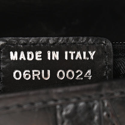 Christian Dior Calfskin Hardcore Pierced Saddle Bag Black 6 of 21